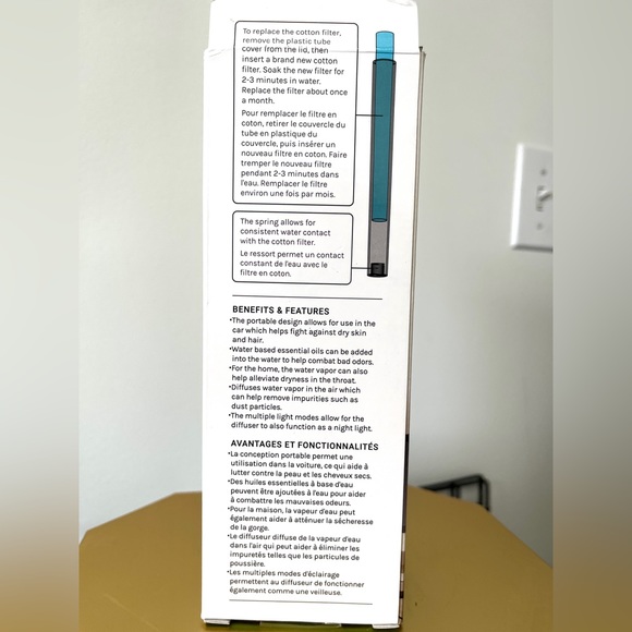 Lindo Car Portable Diffuser Humidifier Nightlight 3in1 micro USB - Picture 2 of 4